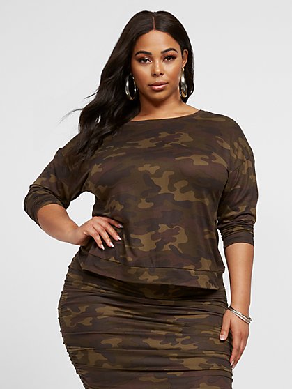 plus size camouflage outfits