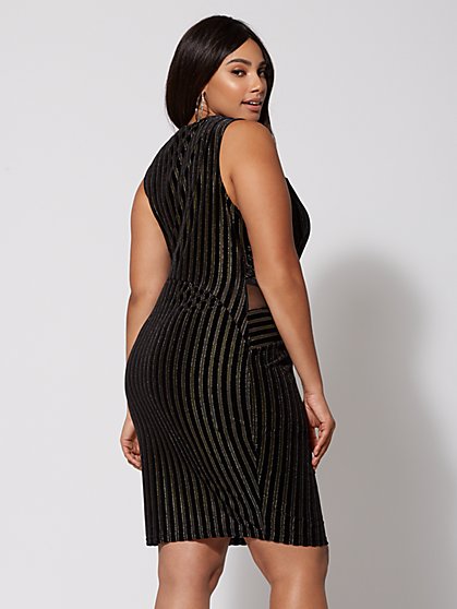 Plus Size Kaylee Striped Bodycon Dress Fashion To Figure Plus Size Kaylee Striped Bodycon Dress Fashion To Figure