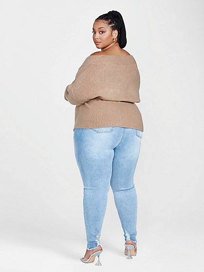 plus size wrap sweater