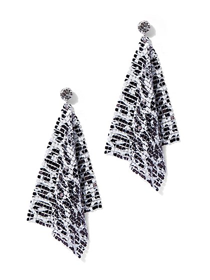 Plus Size Leopard Bandana Earring - Fashion To Figure