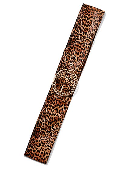Plus Size Leopard Print Belt - Fashion To Figure