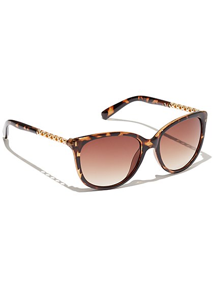 Plus Size Leopard Print Oversized Sunglasses - Fashion To Figure