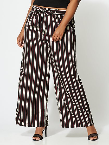 Plus Size Liana Wide-Leg Pants - Fashion To Figure