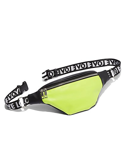 Plus Size Lime Green Zip Fanny Pack - Fashion To Figure