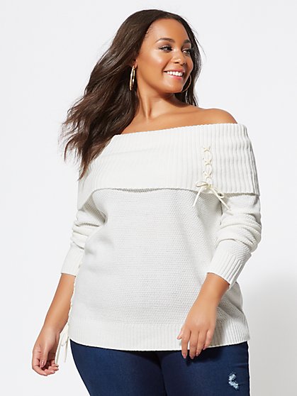 Plus Size Marilyn Tunic Sweater - Fashion To Figure