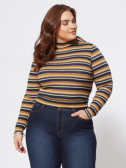 Plus Size Max Cutout-Accented Sweater - Fashion To Figure