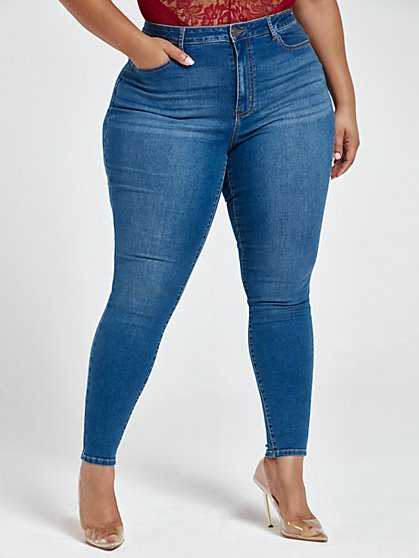 women's plus size super skinny jeans