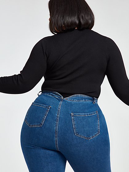 ultra high waisted jeans plus size