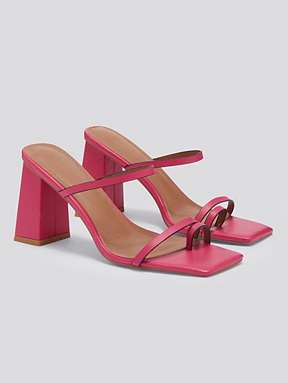 Plus Size Nayo Block Heel Thong Sandals (Medium Width) - Gabrielle Union x FTF - Fashion To Figure