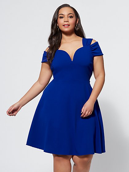 Plus Size Noelle Flare Dress - Fashion To Figure