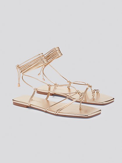 Plus Size Oladele Lace-up Sandals (Medium Width) - Gabrielle Union x FTF - Fashion To Figure