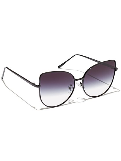 Plus Size Ombre Cat Eye Sunglasses - Fashion To Figure