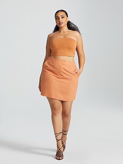 Plus Size Ottavia Tailored Mini Skirt - Gabrielle Union x FTF - Fashion To Figure