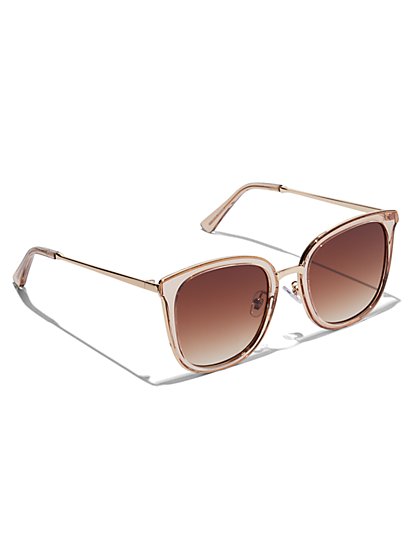 Plus Size Oversized Clear Sunglasses - Fashion To Figure