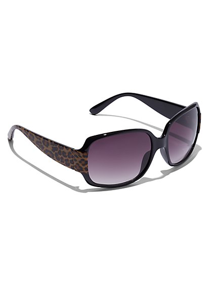 Plus Size Oversized Leopard Sunglasses - Fashion To Figure