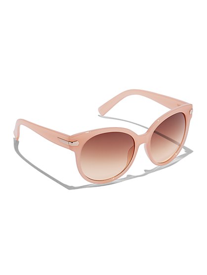 Plus Size Peach Oval Sunglasses - Fashion To Figure