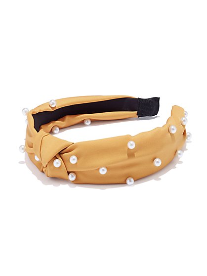 Plus Size Pearl-Accent Headband - Fashion To Figure