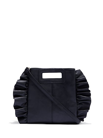 Plus Size Ruffle-Trim Purse - Fashion To Figure