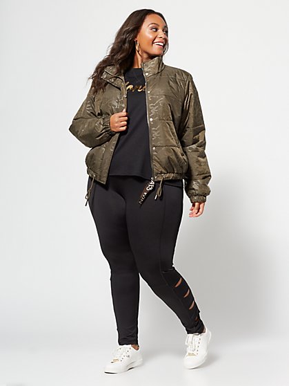 Plus Size Side-Slit Leggings - Fashion To Figure