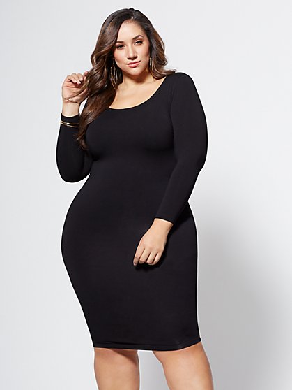Plus Size Signature - Everyday Midi Dress - Fashion To Figure