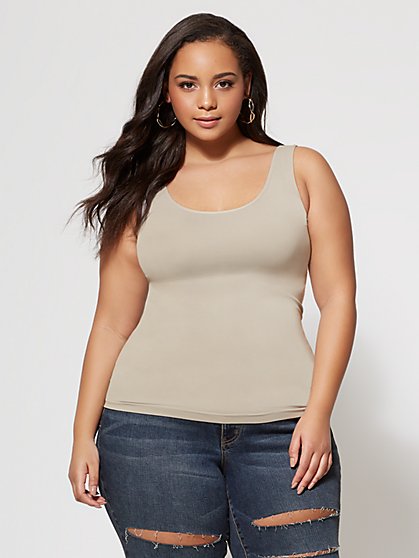 Plus Size Signature - Seamless Tank Top - Fashion To Figure