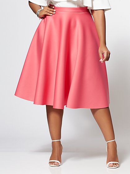Plus Size Simone Flare Skirt - Fashion To Figure