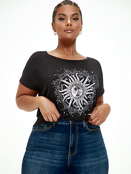 discount plus size tops