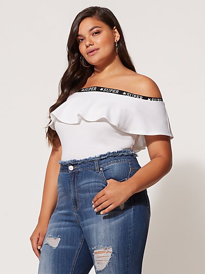 Plus Size Super Sporty Bodysuit - Fashion To Figure