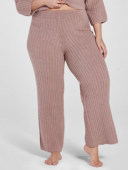Plus Size The Cuddle Ribbed Knit Pants - Fashion To Figure