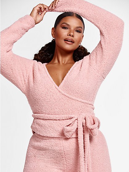 plus size blush sweater