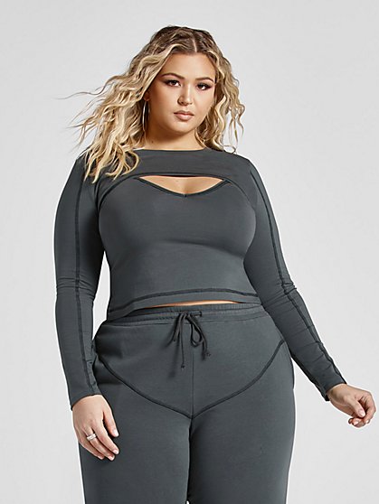 Plus Size Tracey Cropped Shrug and Cami Set - Fashion To Figure