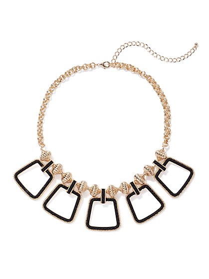 Plus Size Trapezoid Statement Necklace - Fashion To Figure