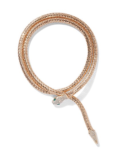 Plus Size Wrap Snake Necklace - Fashion To Figure